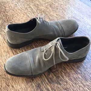 John Varvatos Brown Suede Oxfords, Size 10